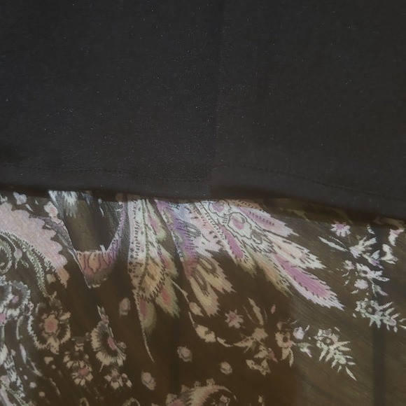 Vintage Y2K Dressbarn Womens Maxi Skirt Black Multicolor Sz 18W Whimsical Fairy - Picture 7 of 9